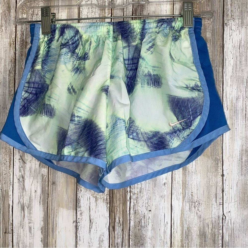 Nike Kids Green & Blue Tempo Shorts